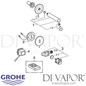 Grohe 36252 Essence E Infra-Red Electronic Basin Mixer (1/2 Inch) Spare Parts