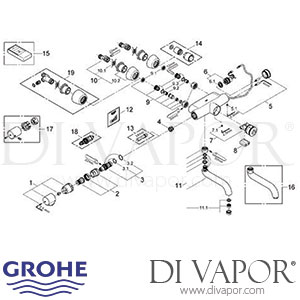 Grohe 36255 Europlus E 36255 Infra-Red Electronic Wash Basin Spare Parts