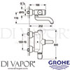Grohe 36255000 Mixer Spare Diagram