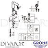 Grohe 36314000 Spare Tech Diagram