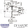 Grohe Eurosmart Cosmopolitan T Self-Closing Basin Mixer Mixing Device Limiter Dimensions