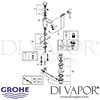 Grohe Eurosmart Cosmopolitan T Self-Closing Basin Mixer Mixing Device Limiter Spares