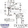 Grohe Eurosmart Cosmopolitan E Infra-Red Electronic Basin Mixer Dimensions