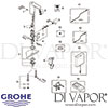 Grohe Eurosmart Cosmopolitan E Infra-Red Electronic Basin Mixer Spares