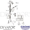 Grohe 36325001 Mixer Spare Tech Diagram