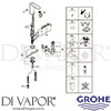 Grohe 36328000 Mixer Spare Tech Diagram