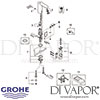 Grohe Eurosmart Cosmopolitan E Infra-Red Electronic Basin Mixer Spares