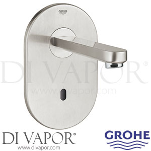 Grohe 36335SD0 Eurosmart Cosmopolitan E Infra-Red Electronic Wall Basin Tap without Mixing Device