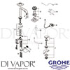 Grohe 36342000 Mixer Spare Tech Diagram