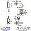Grohe Allure F-Digital Basin Mixer S-Size Tap Dimensions