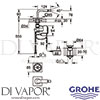 Grohe 36346000 Mixer Spare Diagram