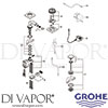 Grohe 36346000 Mixer Spare Tech Diagram