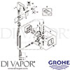 Grohe 36386000 Spare Tech Diagram