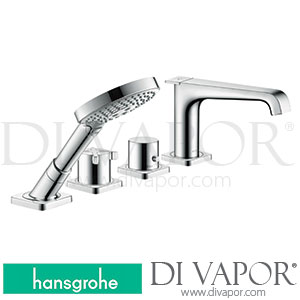 Hansgrohe 36410007 AXOR Citterio E 4-Hole Tile Mounted Thermostatic Bath Mixer >10/18 Spare Parts