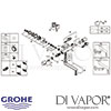 Grohe Eurosmart Cosmopolitan E Bluetooth Infra-Red Wall Mounted Mixer Tap Spares