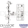 Grohe 36439000 Spare Diagram