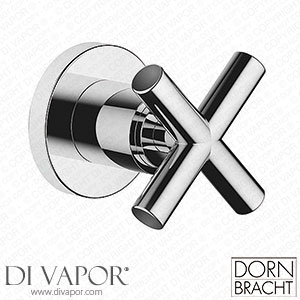 Dornbracht Tara. Cross Handle Wall Valve Clockwise Closing 3/4 Inch 3660889200 Spare Parts