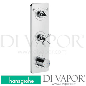 Hansgrohe 36703000 AXOR Citterio E Thermostatic Module 380/120 for Concealed Installation for 2 Functions with Plate >12/14 Spare Parts
