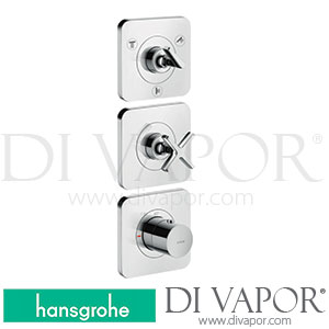 Hansgrohe 36704000 AXOR Citterio E Thermostatic Module 380/120 for Concealed Installation for 3 Functions with Escutcheons >12/14 Spare Parts