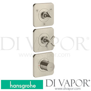 Hansgrohe 36704820 AXOR Citterio E Thermostatic Module 380/120 for Concealed Installation for 3 Functions with Escutcheons >06/17 Spare Parts