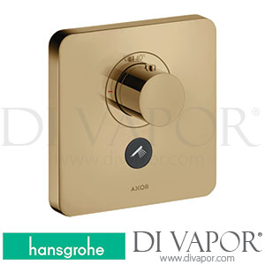 Hansgrohe 36706130 AXOR ShowerSelect Thermostat Highflow for Concealed Installation Softsquare for 1 Function and Additional Outlet 11/16 - 12/19 Spare Parts