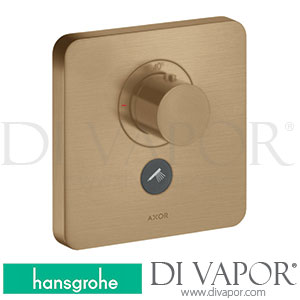 Hansgrohe 36706140 AXOR ShowerSelect Thermostat Highflow for Concealed Installation Softsquare for 1 Function and Additional Outlet >11/16 Spare Parts