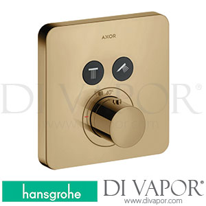 Hansgrohe 36707130 AXOR ShowerSolutions Thermostat for Concealed Installation Softsquare for 2 Functions 11/16 - 12/19 Spare Parts