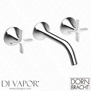 Dornbracht VAIA Wall-mounted Three Piece Cross Handle Basin Mixer 190mm Projection 3671280900 Spare Parts