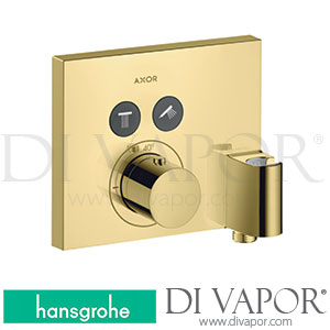 Hansgrohe 36712930 AXOR ShowerSelect Thermostat for Concealed Installation Square for 2 Functions with Wall Outlet and Shower Holder >11/16 Spare Parts