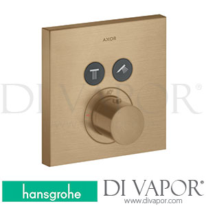 Hansgrohe 36715140 AXOR ShowerSolutions Thermostat for Concealed Installation Square for 2 Functions >11/16 Spare Parts