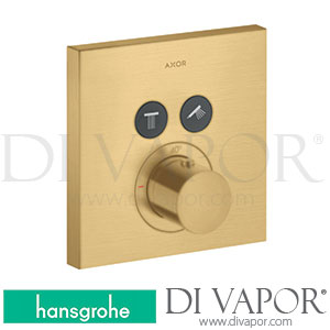 Hansgrohe 36715250 AXOR ShowerSolutions Thermostat for Concealed Installation Square for 2 Functions >11/16 Spare Parts