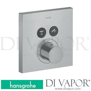 Hansgrohe 36715260 AXOR ShowerSolutions Thermostat for Concealed Installation Square for 2 Functions 11/16 - 12/19 Spare Parts