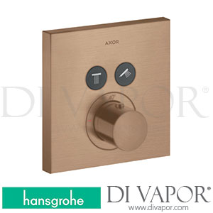 Hansgrohe 36715310 AXOR ShowerSolutions Thermostat for Concealed Installation Square for 2 Functions >11/16 Spare Parts