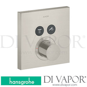 Hansgrohe 36715800 AXOR ShowerSolutions Thermostat for Concealed Installation Square for 2 Functions >11/16 Spare Parts