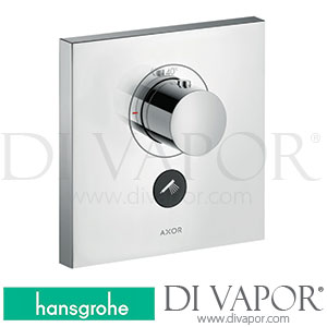 Hansgrohe 36716000 AXOR ShowerSelect Thermostat Highflow for Concealed Installation Square for 1 Function and Additional Outlet >05/15 Spare Parts