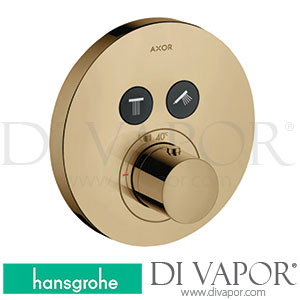 Hansgrohe 36723130 AXOR ShowerSolutions Thermostat for Concealed Installation Round for 2 Functions >11/16 Spare Parts