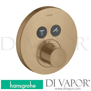 Hansgrohe 36723140 AXOR ShowerSolutions Thermostat for Concealed Installation Round for 2 Functions >11/16 Spare Parts