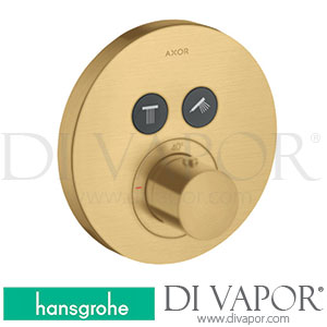 Hansgrohe 36723251 AXOR ShowerSolutions Thermostat for Concealed Installation Round for 2 Functions >03/18 Spare Parts
