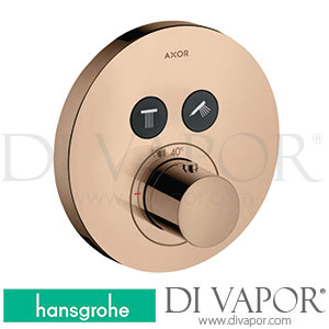 Hansgrohe 36723300 AXOR ShowerSolutions Thermostat for Concealed Installation Round for 2 Functions >11/16 Spare Parts