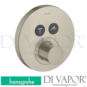 Hansgrohe 36723820 AXOR ShowerSolutions Thermostat for Concealed Installation Round for 2 Functions >11/16 Spare Parts