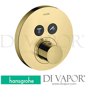 Hansgrohe 36723930 AXOR ShowerSolutions Thermostat for Concealed Installation Round for 2 Functions 11/16 - 12/20 Spare Parts