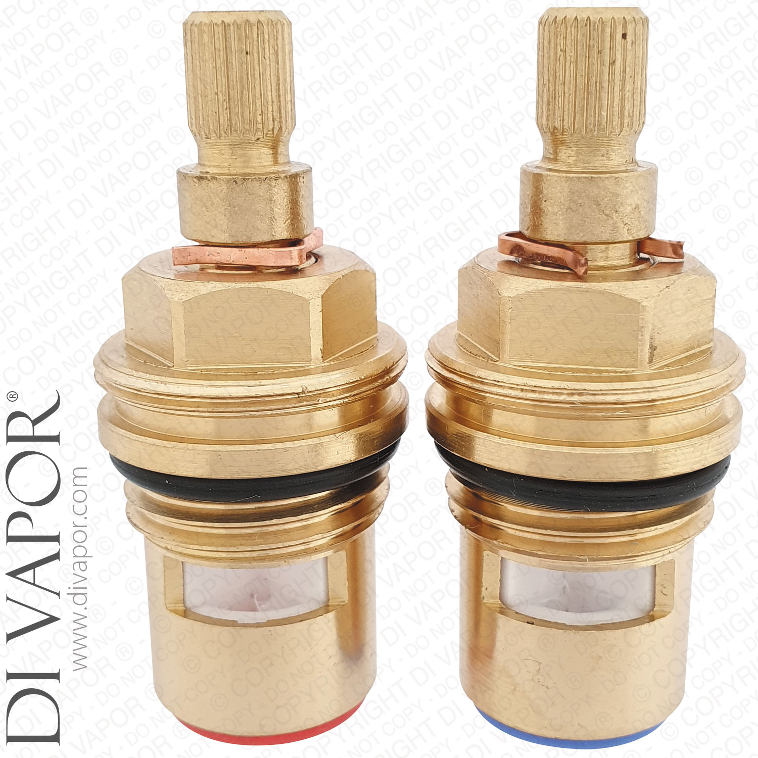 Bristan 3684R Pair of Tap Cartridges Artisan 28 Spline Compatible Spare