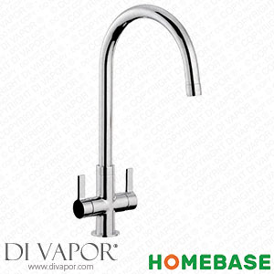 Homebase 368565 Petite Dual Handle Monobloc Kitchen Tap - Chrome Spare Parts