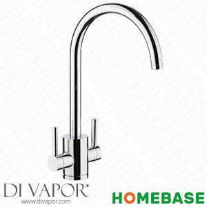Homebase 368568 Virgo Dual Handle Monobloc Kitchen Tap - Chrome Spare Parts