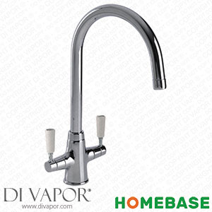 Homebase 368576 Michigan Dual Handle Monobloc Kitchen Tap - Chrome Spare Parts