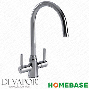 Homebase 368581 Ontario Dual Handle Monobloc Kitchen Tap - Chrome Spare Parts