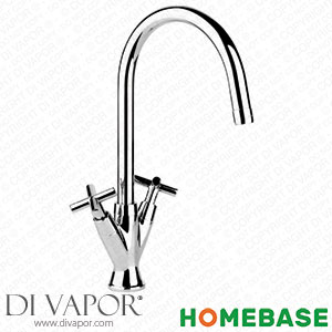 Homebase 368587 Aero Dual Handle Monobloc Kitchen Tap - Chrome Spare Parts