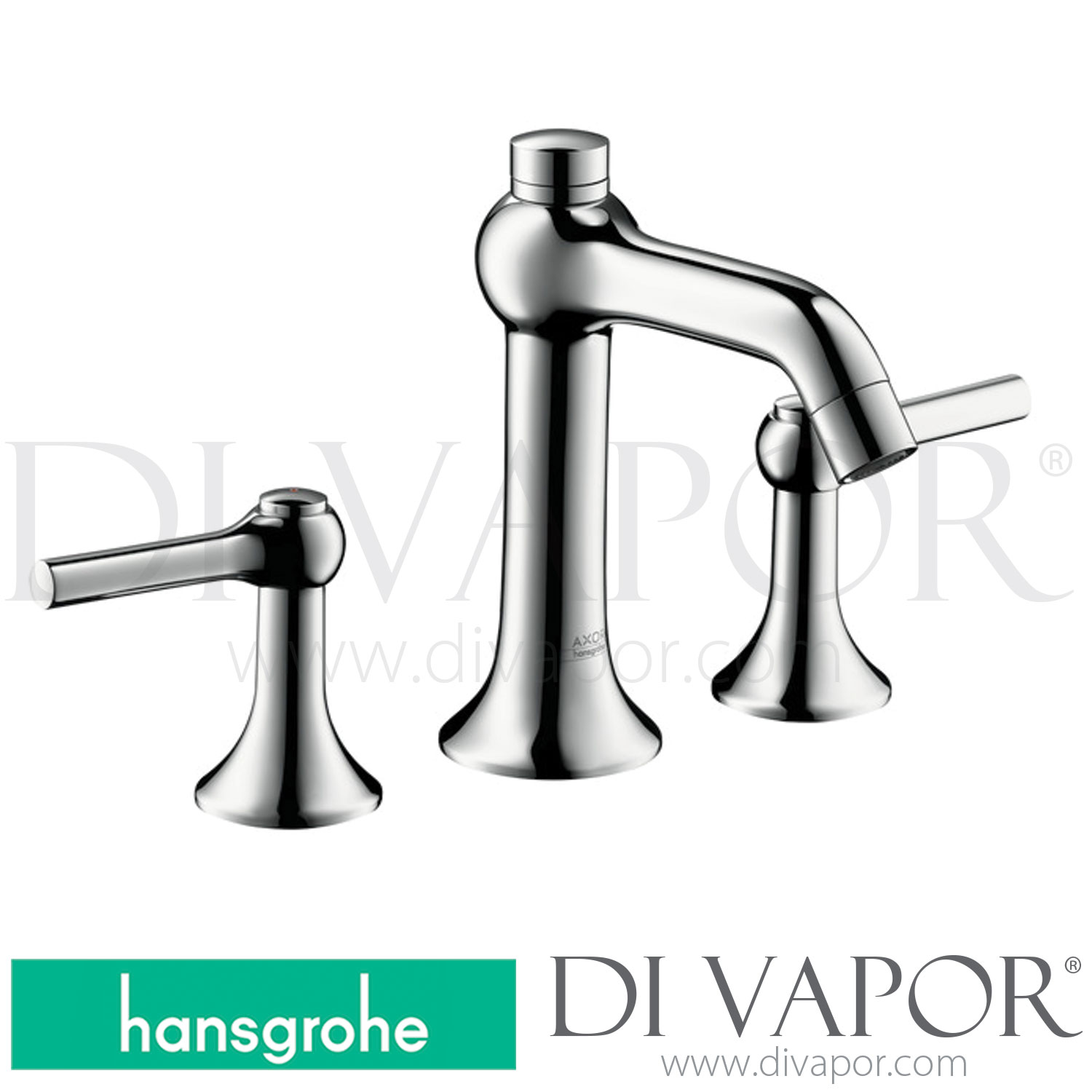 Hansgrohe 37135000 AXOR Terrano 3Hole Basin Mixer with Lever Handles Dn15 10/10 12/10 Spare Parts