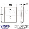 Grohe Tectron Skate Bluetooth Infra-Red Electronic Urinal Dimensions
