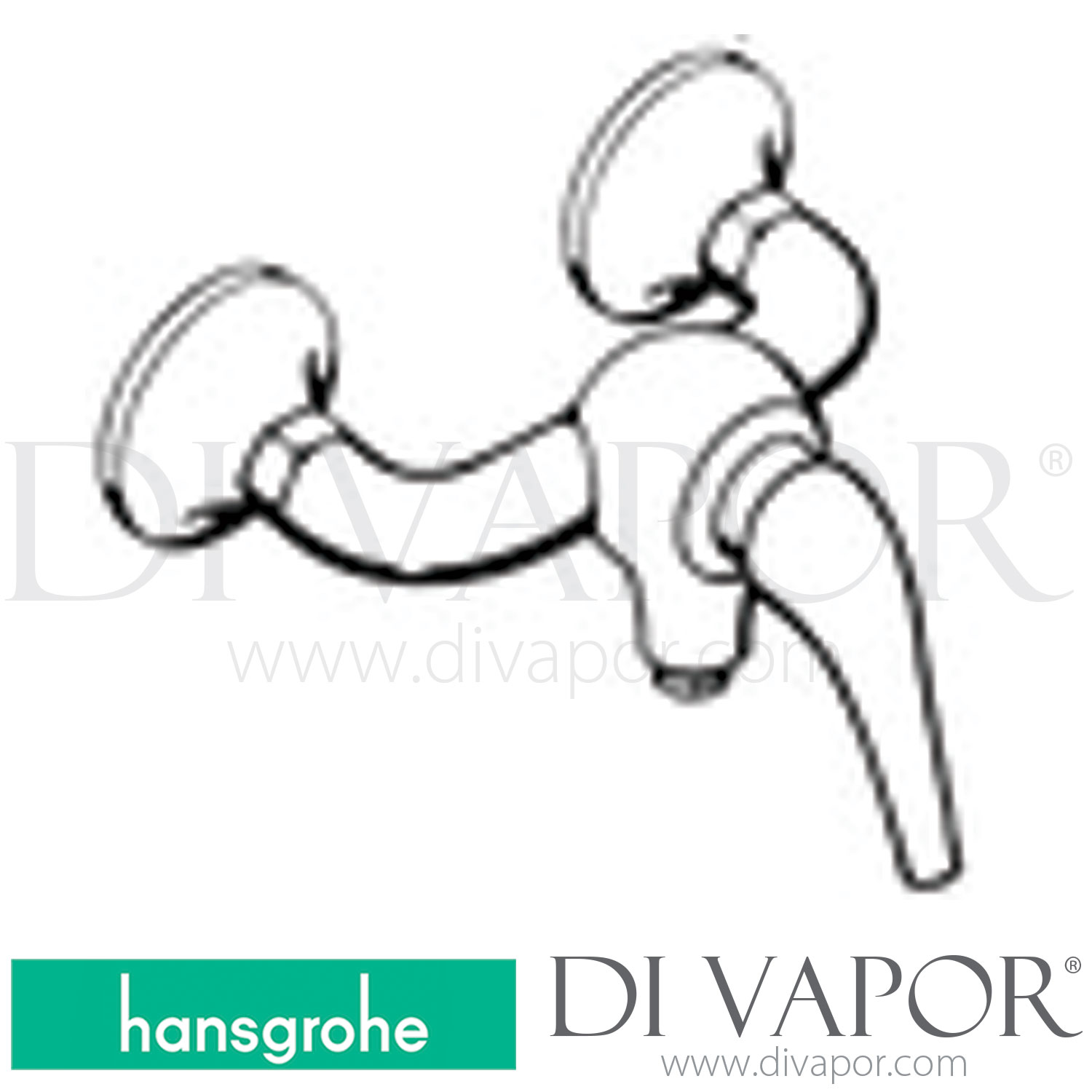 Hansgrohe 37600000 AXOR Terrano Single Lever Shower Mixer for Exposed